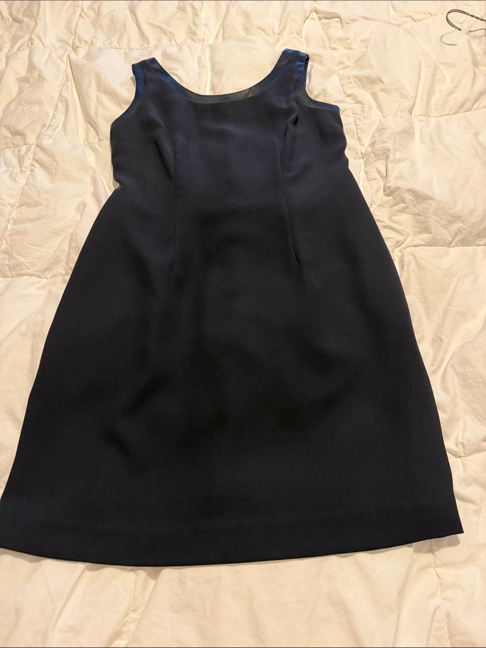 Laundry By Shelli Segal Black Sleeveless Fitted Dress back zipper closure